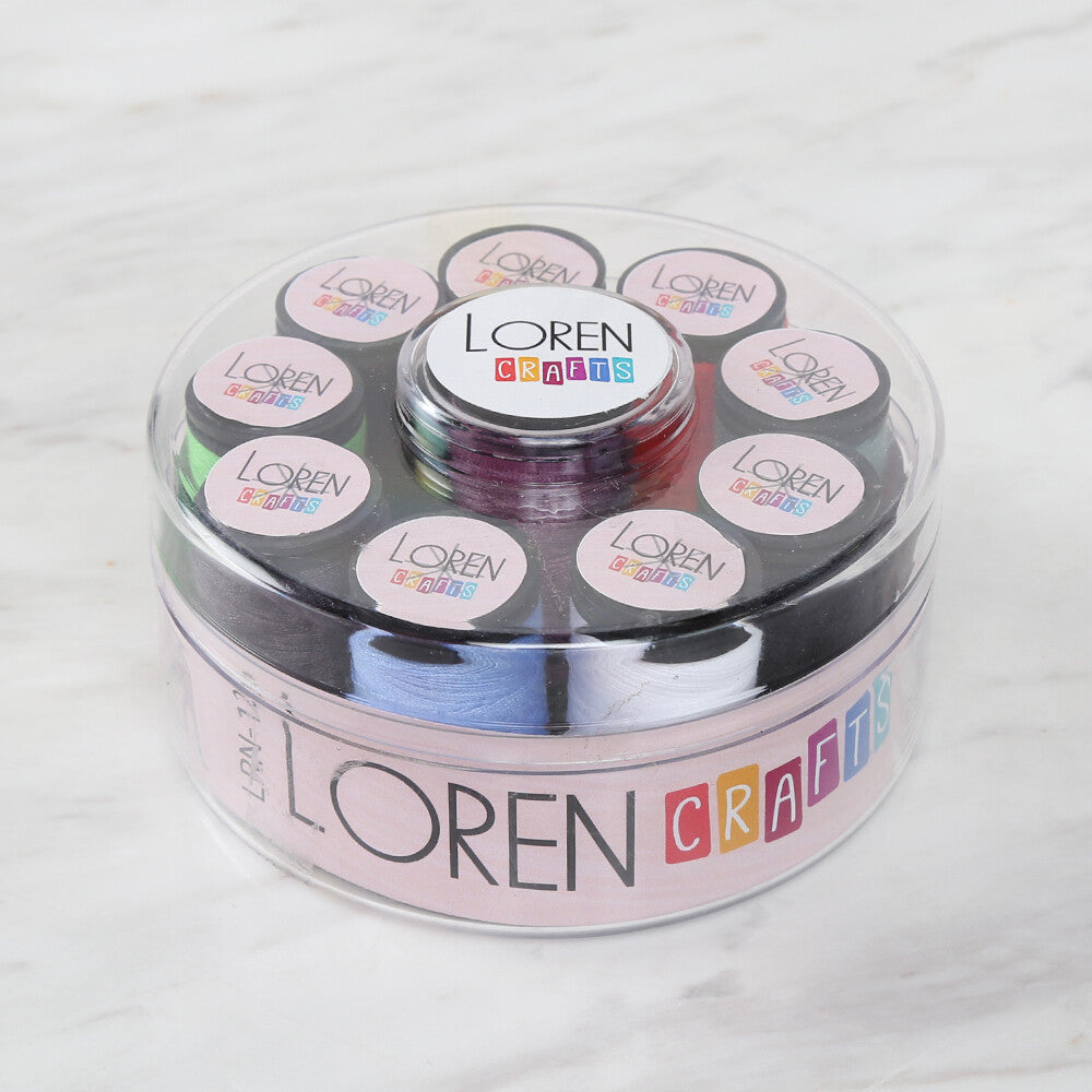 Loren Crafts Dikiş İpliği Seti Büyük 10 Renk LRN - 126